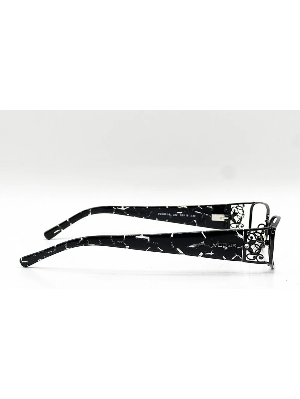 Vogue VO 3661-B 352 Gloss Black Authentic Eyeglass Frames 52-16
